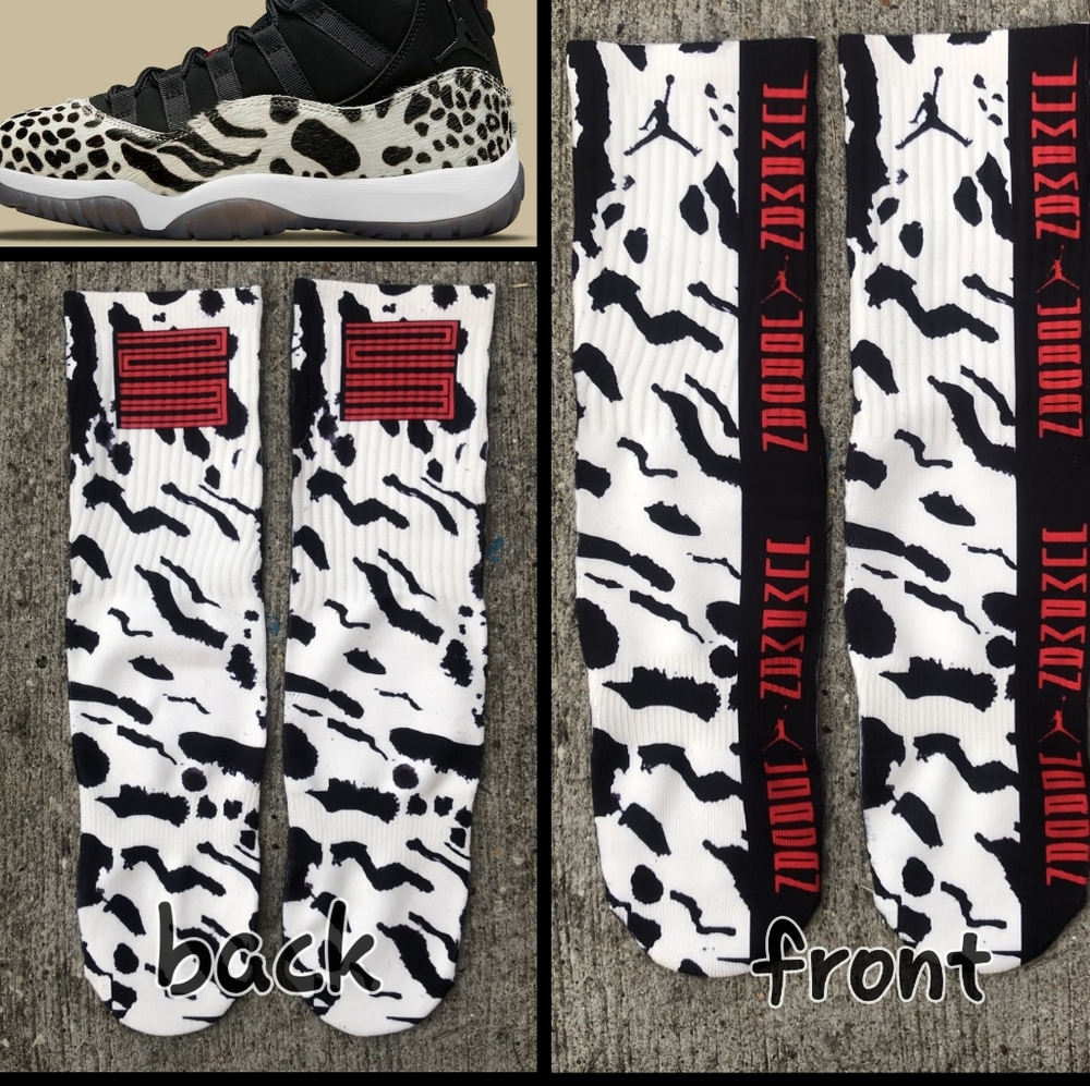 Jordan 11 Animal Instinct 11s socks